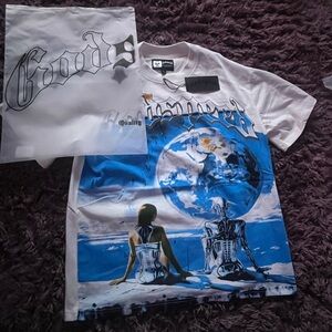 Gods White and Blue Graphic Men's T-Shirt